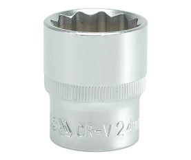 SOCKET 24MM 1/2" 12PT CV REGULAR (YT-1286)