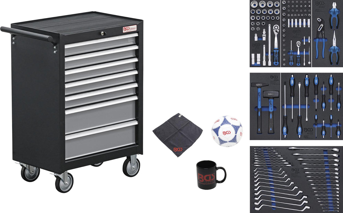 TOOL CABINET | 7 DRAWERS | WITH 129 TOOLS (4080)