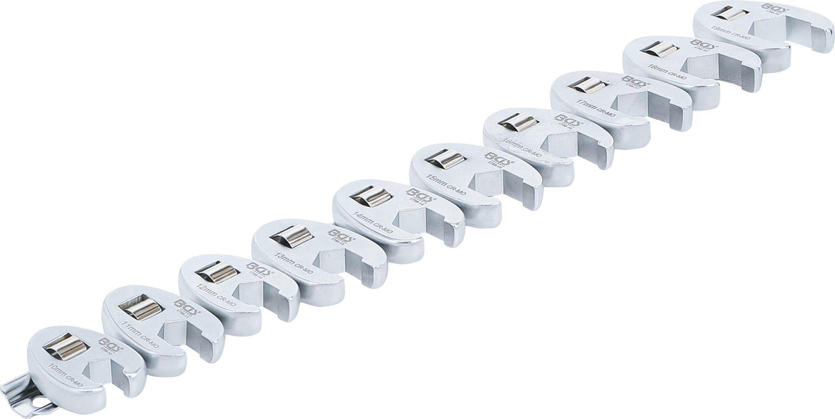 CROWFOOT SPANNER SET | 10 MM (3/8") DRIVE | 10 - 19 MM | 10 PCS. (1756)