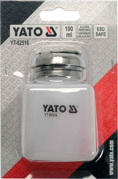 Tuščias buteliukas alkoholiniams tirpikliams iš HDPE plastiko su dozavimu (YT-82516)