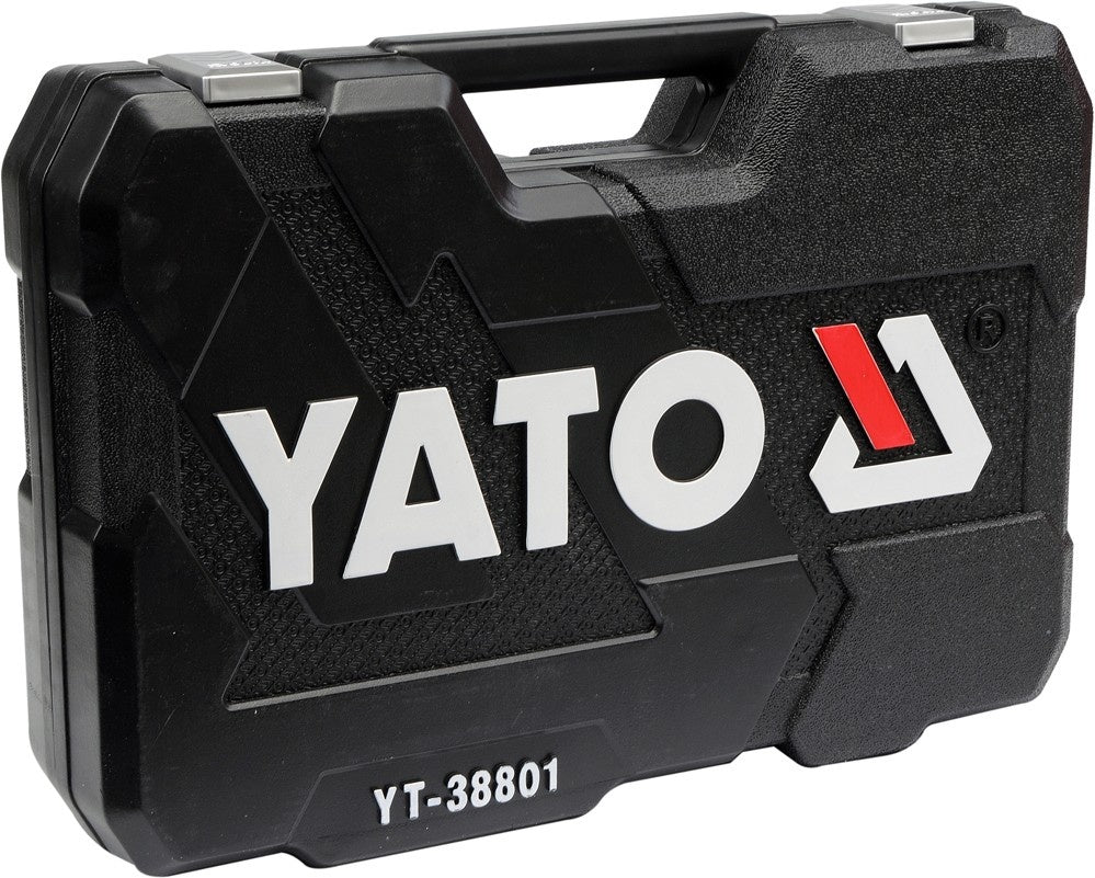 Galvučių ir raktų komplektas | 1/4" + 3/8" + 1/2" | 120 vnt. (YT-38801)