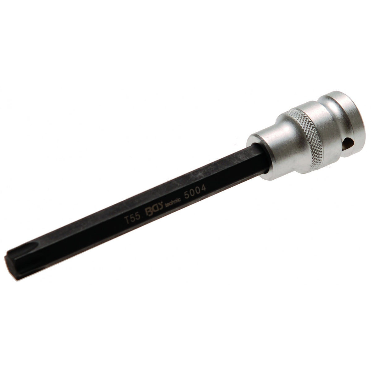 Antgalis įpresuotas į galvutę | ilgis 140 mm | 12,5 mm (1/2") | T-star (Torx) T55 (5004)