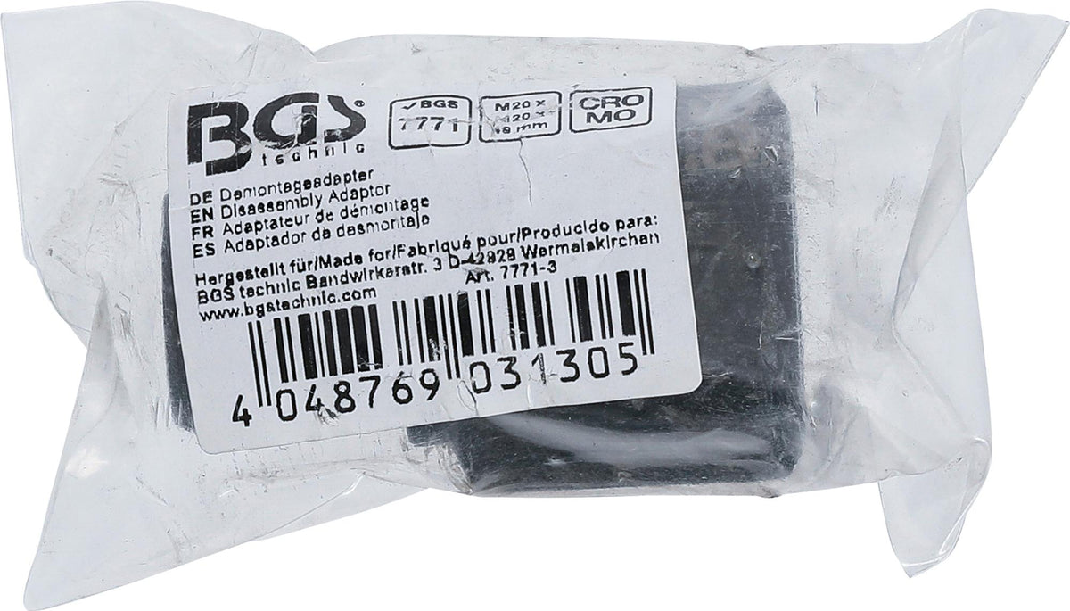 Purkštukų išėmimo adapteris iš BGS 7771 | M20 x M20 x 49 mm (7771-3)