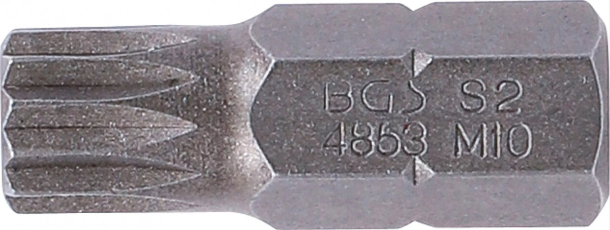 Antgalis | ilgis 30 mm | 10 mm (3/8") storis | Spline (XZN) | M10 (4853)