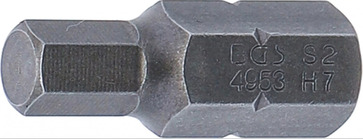 BIT | LENGTH 30 MM | 10 MM (3/8") DRIVE | INTERNAL HEXAGON 7 MM (4953)