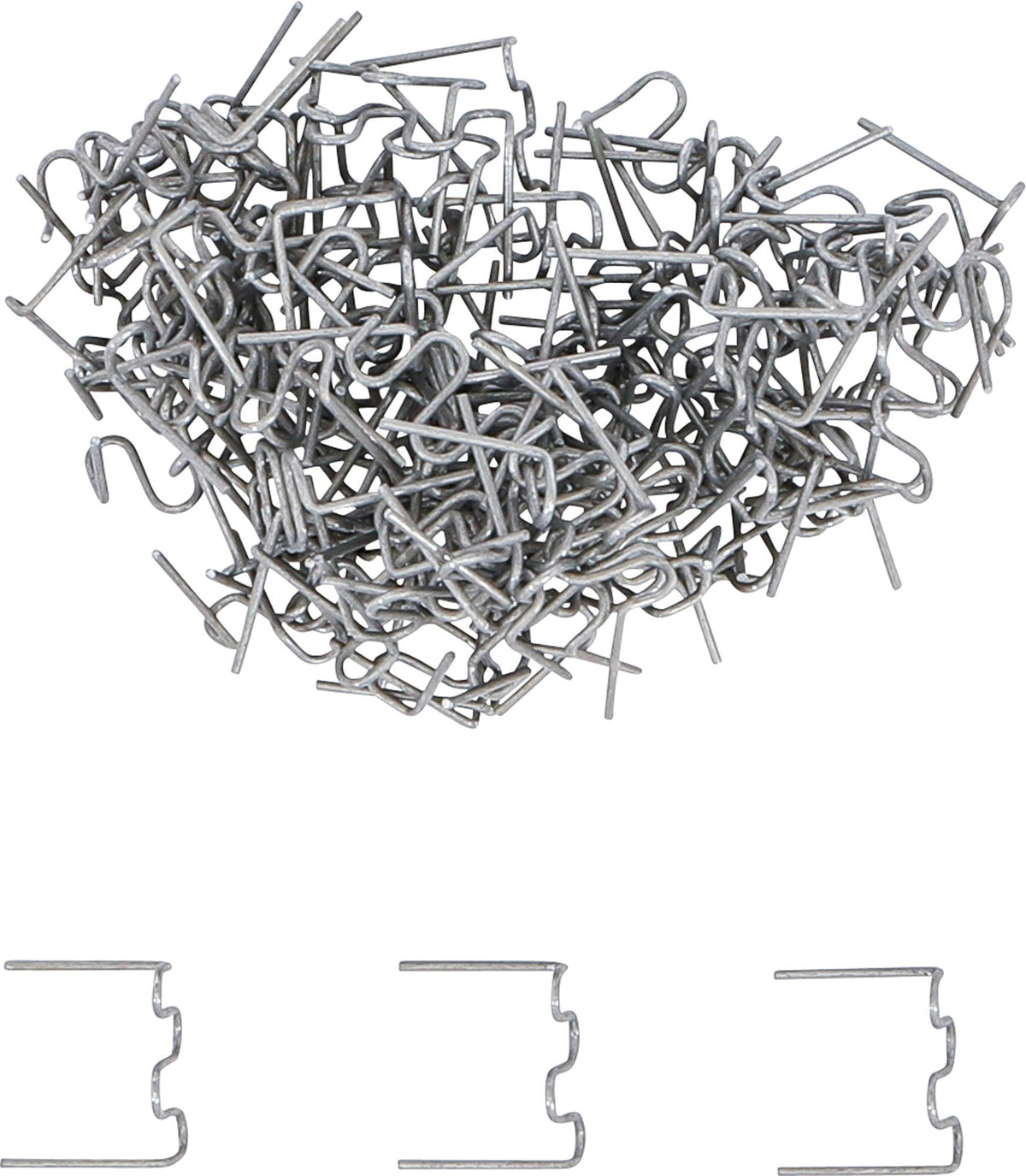 Remonto segtukų rinkinys | Bangos forma | 0,8 mm | 100 vnt. (73353B)