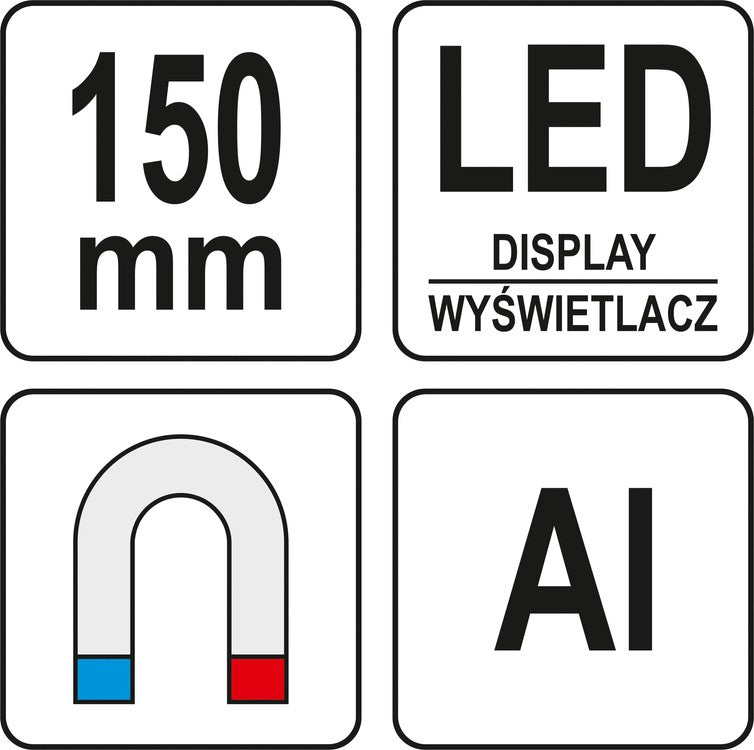 150 MM DIGITAL LEVEL WITH LED (YT-30395)