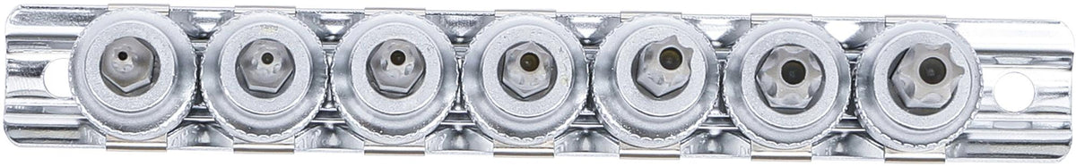 BIT SOCKET SET | 10 MM (3/8") DRIVE | T-STAR TAMPERPROOF (FOR TORX) T15 - T50 | 7 PCS. (9341)
