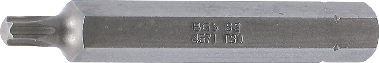 Antgalis | ilgis 75 mm | 10 mm (3/8") storis | T-Star (Torx) T30 (4571)