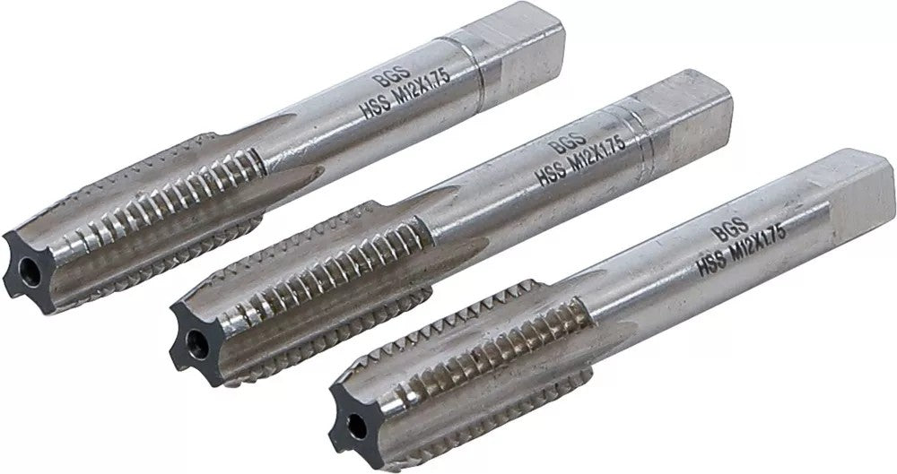 Sriegikliai | pirmas / vidurinis / galutinis sriegimas | M12 x 1.75 | 3 vnt (936)