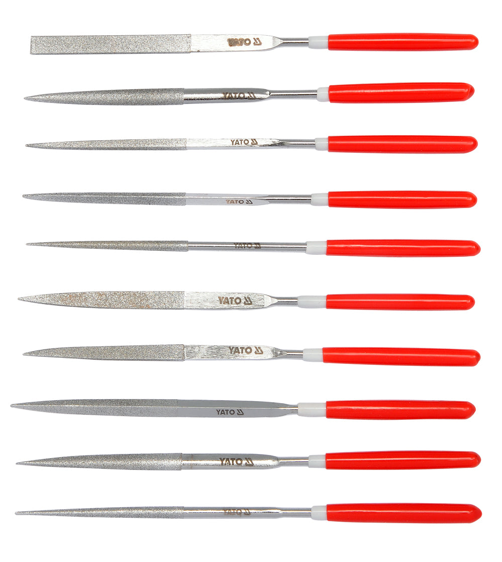 DIAMOND NEEDLE FILE SET 10PCS 3X140X50 (YT-6144)