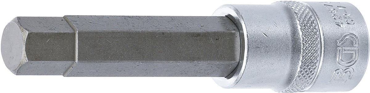 Бита запрессованная в головку | длина 100 mm | 12.5 mm (1/2") | шестигранник 13 mm