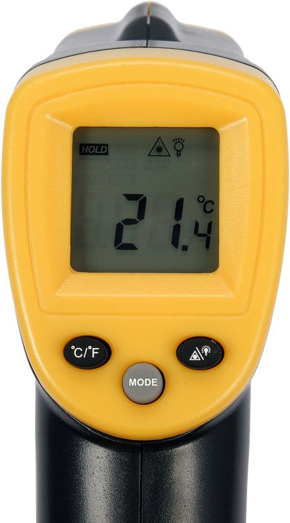 Skaitmeninis lazerinis termometras | LCD ekranas | -50C + 380C (84400)