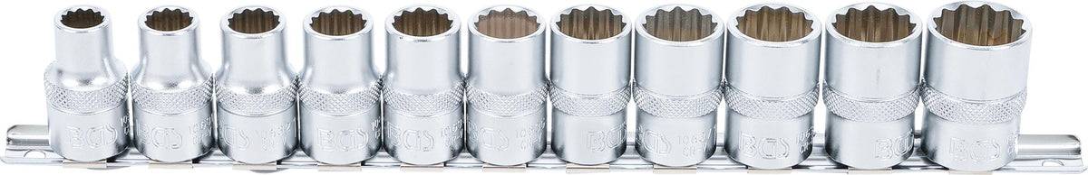 Galvučių rinkinys 12 kampų | 12,5 mm (1/2") | 10 - 21 mm | 11 vnt. (9107)