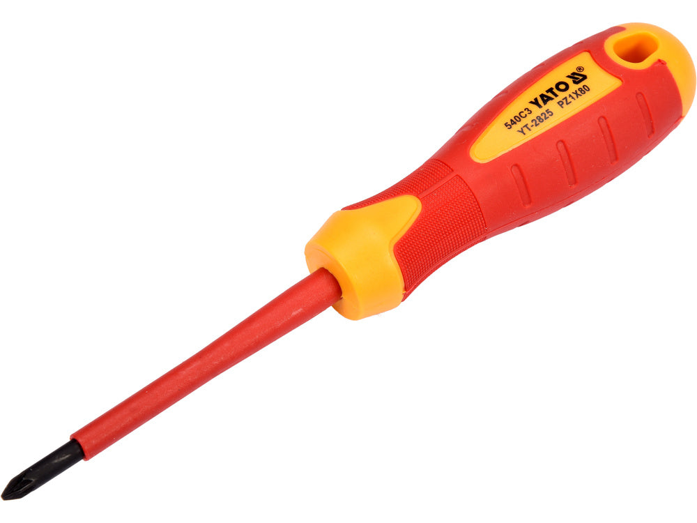 Izoliuotas atsuktuvas elektrikui | 1000V | PZ1x80 mm (YT-2825)