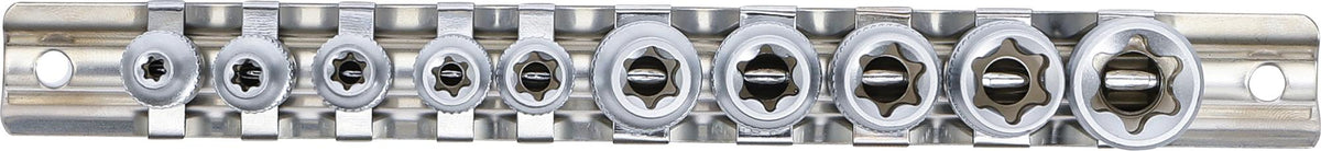 Galvučių rinkinys E-Tipas | 6,3 mm (1/4") / 10 mm (3/8") | E4 - E16 | 10 vnt. (9548)