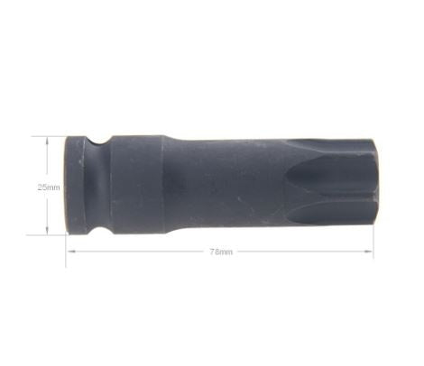 Antgalis smūginis | 12.5 mm (1/2") | T-Star su skyle (Torx) T100 | Mercedes (VM271)