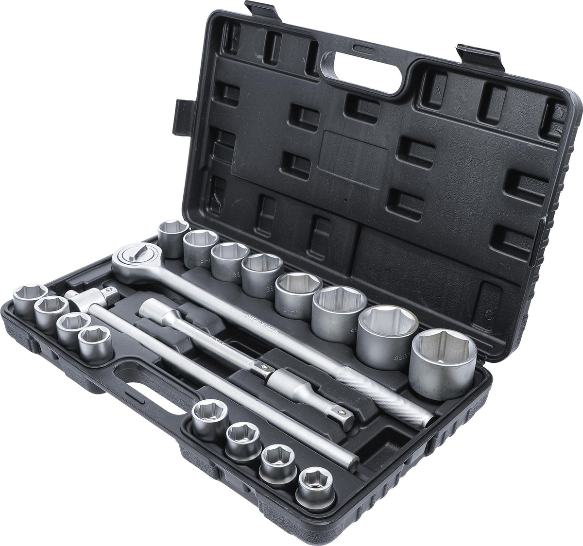 SOCKET SET | 20 MM (3/4") DRIVE | 19-50 MM | 20 PCS. (1202)