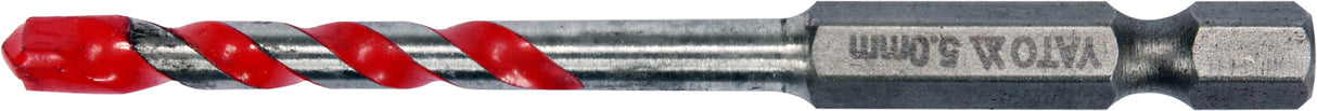 Grąžtas universalus su Hex 6.3 mm (1/4") galu | 5.0 mm (YT-44782)