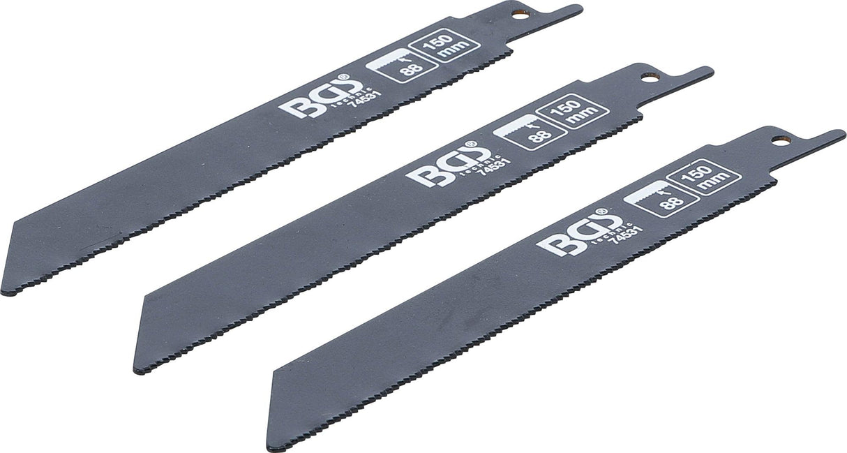 Stūmoklinio pjūklo diskų rinkinys | metalui | BGS 7367 | 3 vnt. (74531)