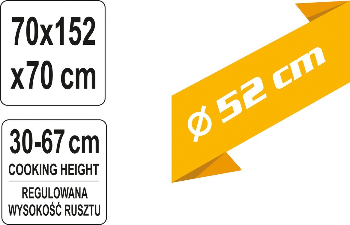 Уличный гриль | подвесной | 52 cm
