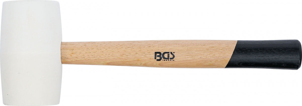 Guminis plaktukas | Hickory rankena | balta galvutė | Ø 64 mm | 750 g (70140)