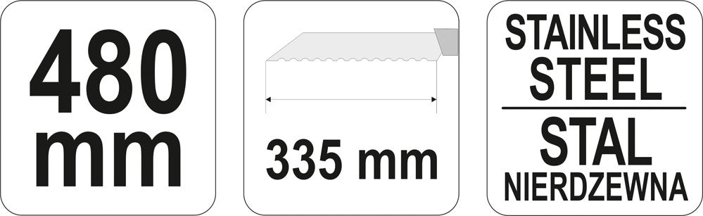 KNIFE FOR MINERAL WOOL 483MM (YT-7624)