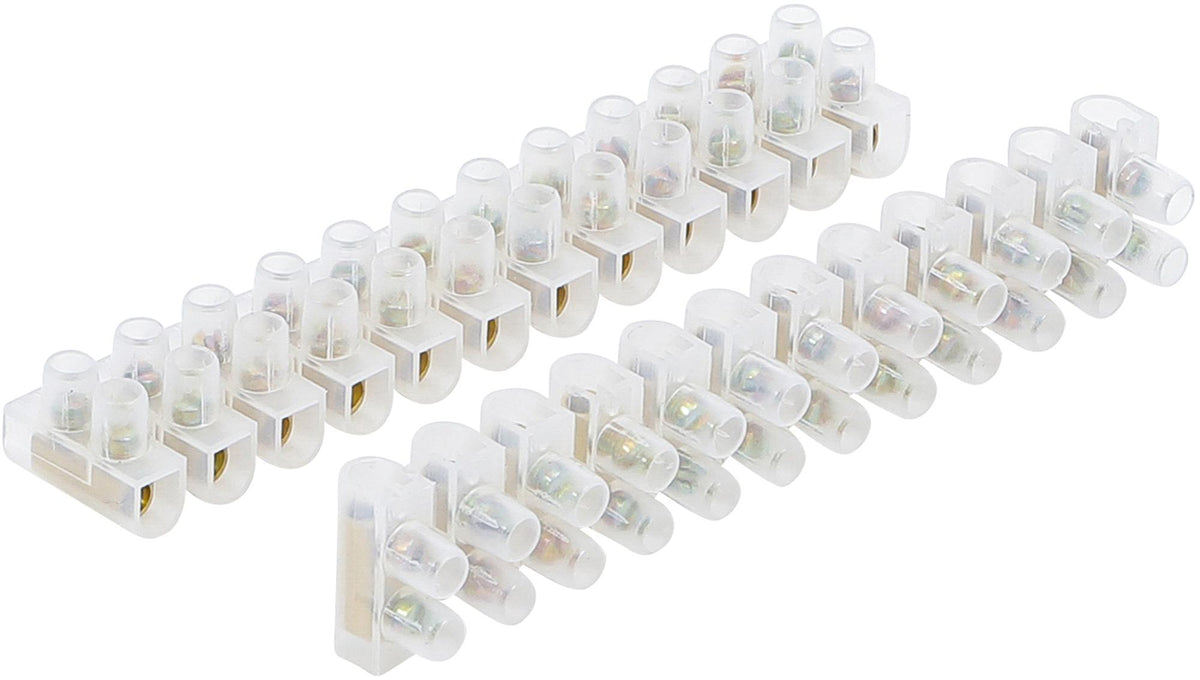 LUSTER TERMINALS | 4.0 MM² | 6 AMP. | 2 PCS. | 12 PCS. BLOCK (80727)