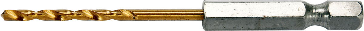 Сверло по металлу с хвостовиком Hex 6.3 mm (1/4") HSS-TiN | 2.5 mm