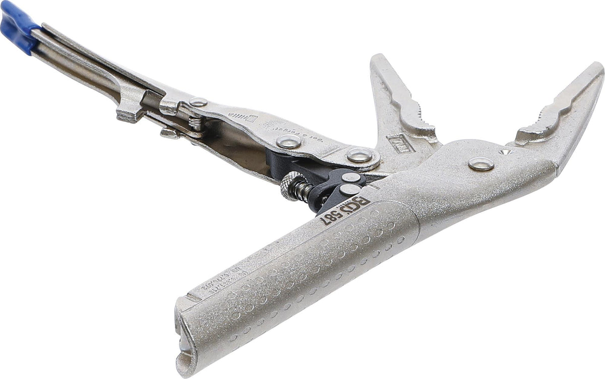 AUTOMATIC LOCKING LONG NOSE GRIP PLIERS | 190 MM (587)