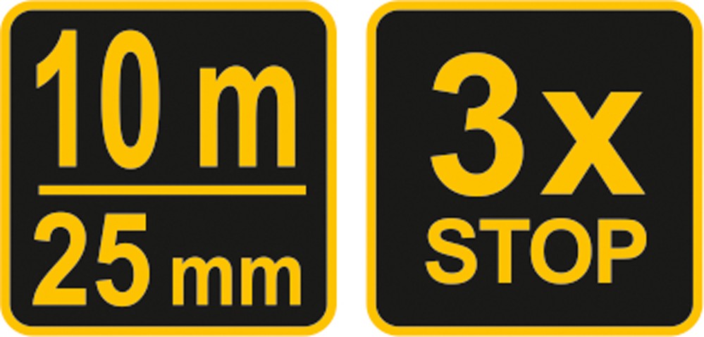 Ruletė su fiksatoriumi | 10 m x 25 mm (10129)