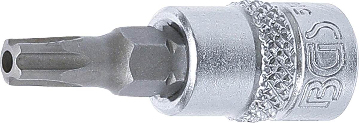 Antgalis 1/4" įpresuotas į galvutę su skyle, penkiakampis TS27x38mm (5184-TS27)
