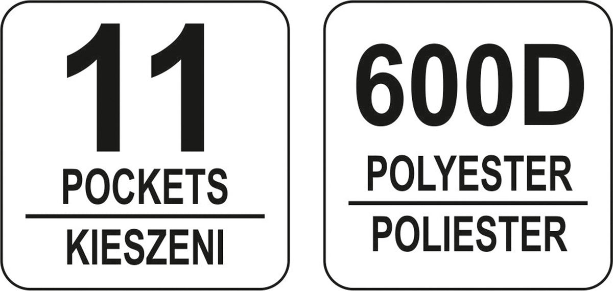 Каркасная сумка для инструментов | 22" | 11 карманов