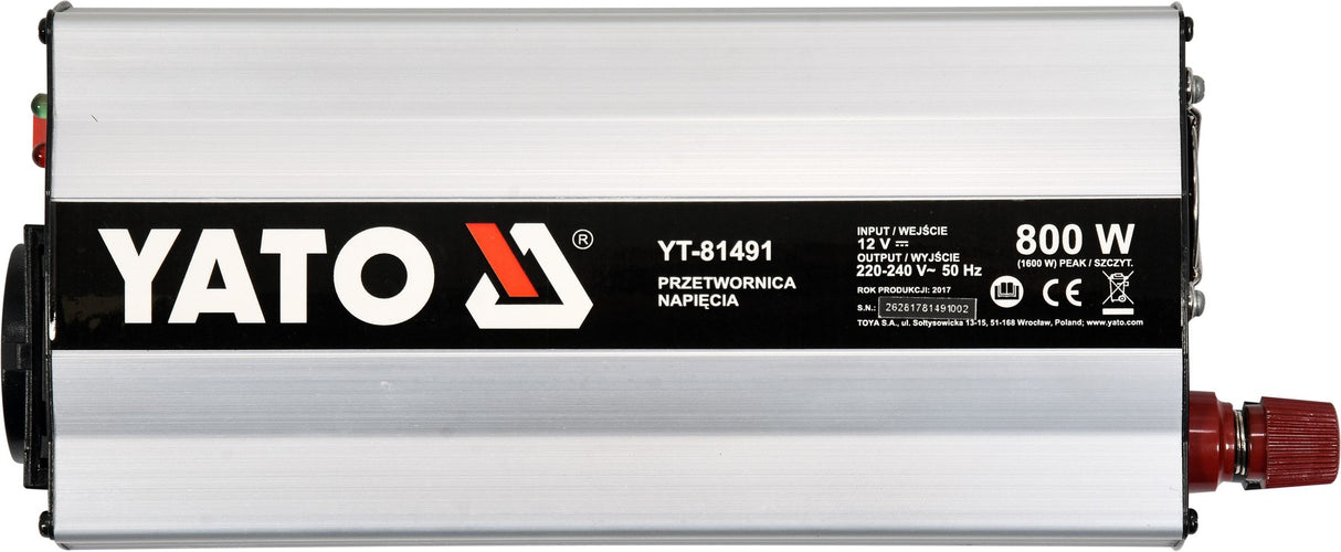 Automobilinis įtampos inverteris | 12/230V 800 W (YT-81491)