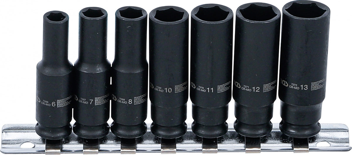 IMPACT SOCKET SET, HEXAGON, DEEP | 6.3 MM (1/4") DRIVE | 6 - 13 MM | 7 PCS. (5299)