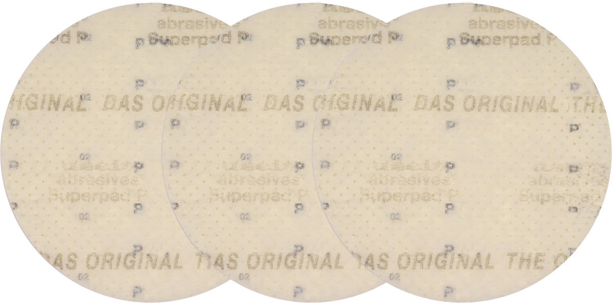 SANDING DISC PERFORATED | VELOUR | DUST-FREE SANDING | 225 MM / P100 | 3 PCS. (YT-84602)