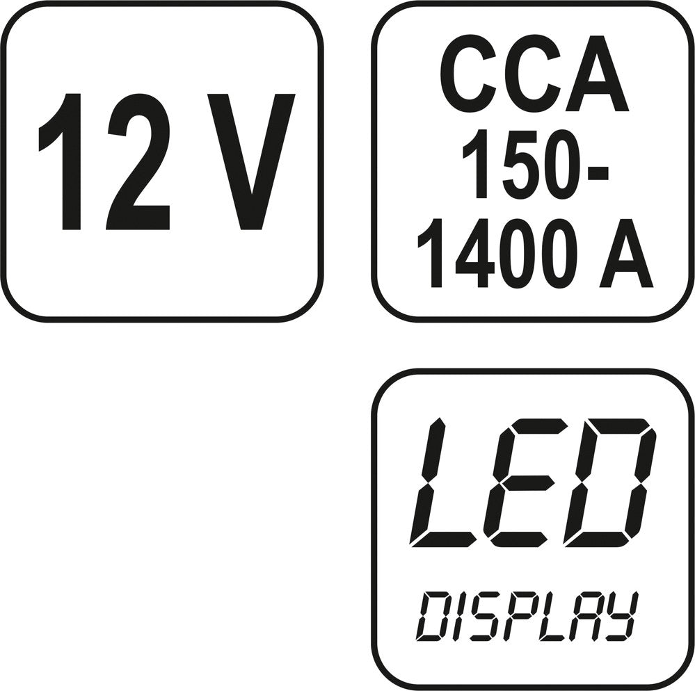 Skaitmeninis akumuliatoriaus testeris 12V (YT-8311)