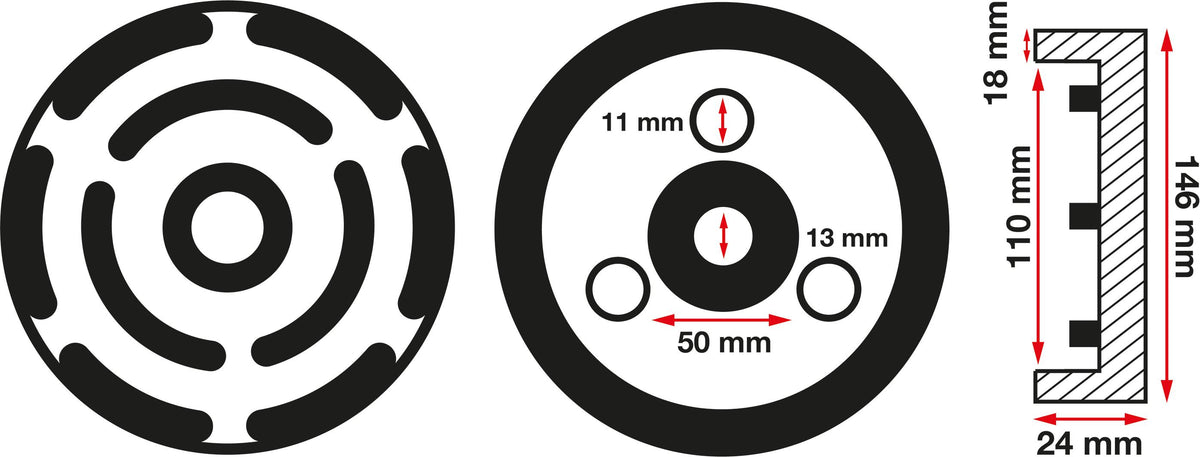 Резиновая подушка | для автоподъёмников | Ø 145 mm