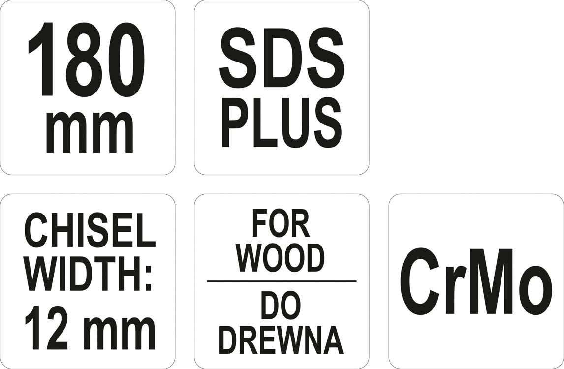 SDS PLUS CHISEL FOR WOOD (YT-47200)
