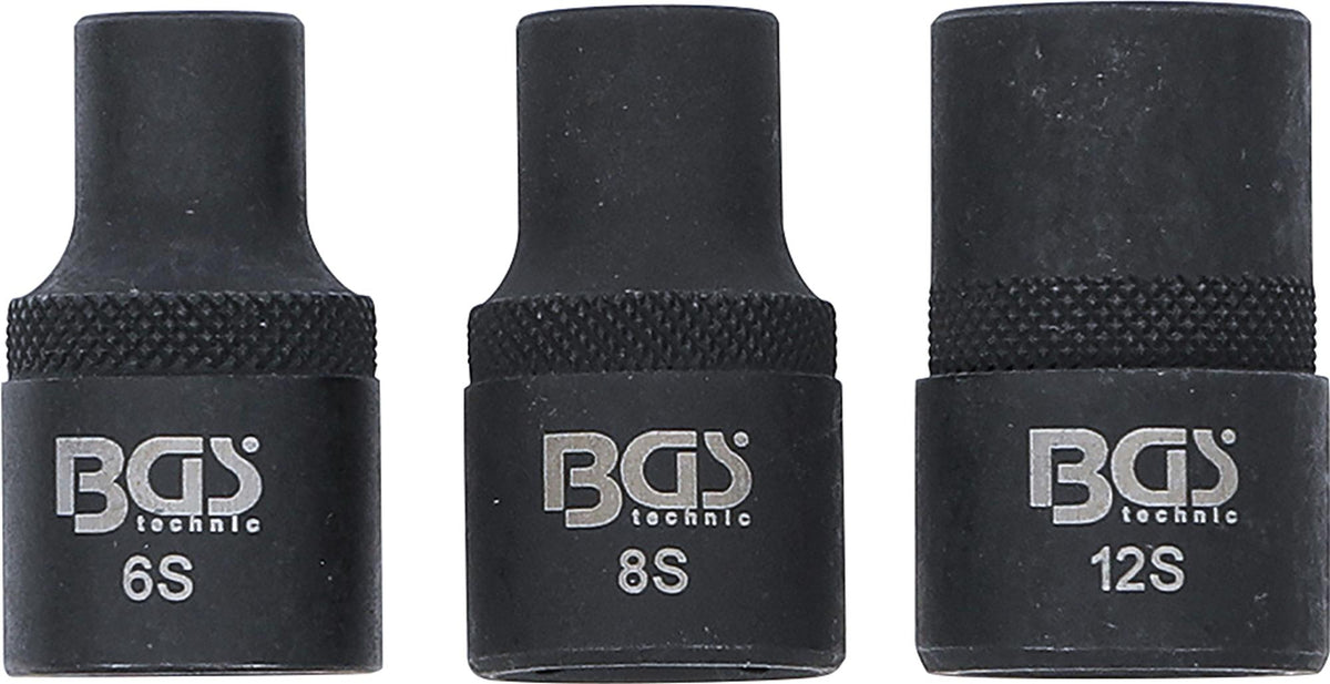 Набор головок | Spline (Ribe) M6S, M8S, M12S | 3 шт.