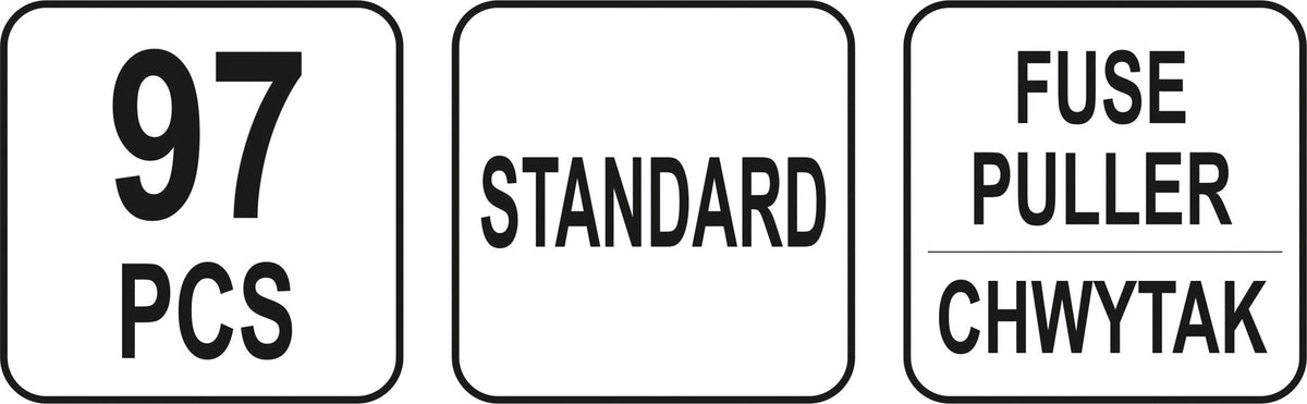 CAR FUSE ASSORTMENT STANDARD 97 PCS (YT-83141)