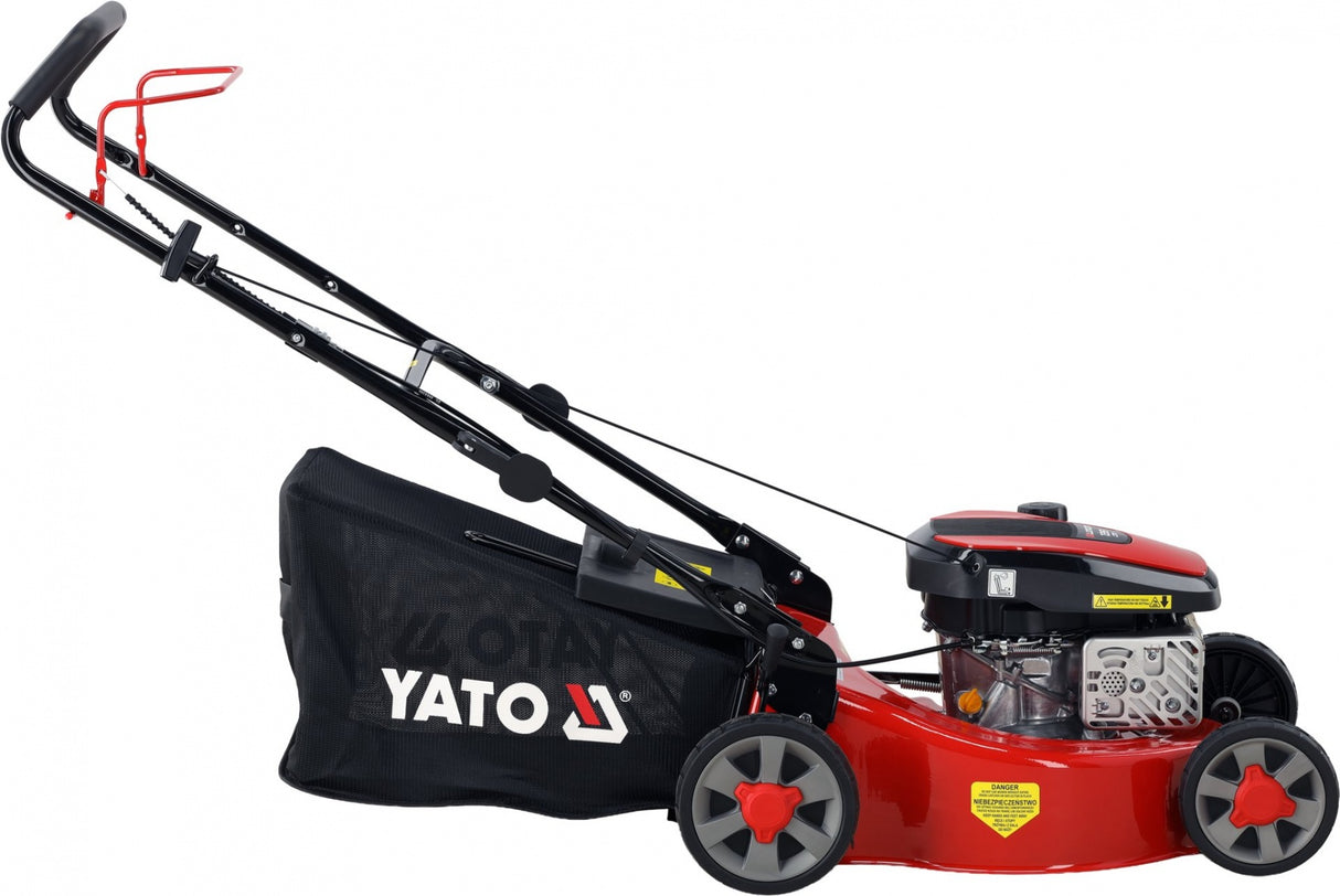 Benzininė vejapjovė su „Loncin“ 2,4 kW varikliu | 46 cm | 60 l (YT-85501)