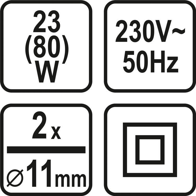Karštų klijų pistoletas | 11 mm / 80W (73057)