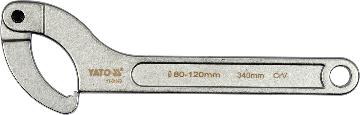 Raktas užmetamas šarnyrinis Cr-V, 80-120 mm (YT-01673)