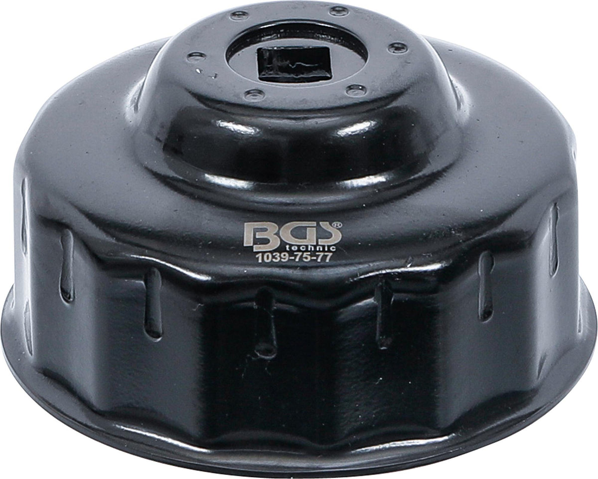 OIL FILTER WRENCH | 15-POINT | Ø 75 - 77 MM | FOR AUDI, FORD, ISUZU, MERCEDES-BENZ, OPEL / VAUXHALL, VW (1039-75-77)