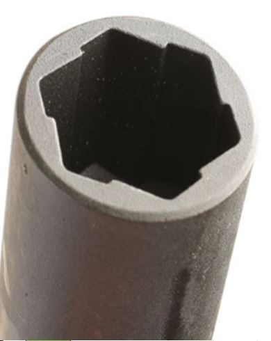 SPECIAL SOCKET FOR DAMAGED BOLTS | LONG | 12.5 MM (1/2") | 17 MM (EH2400-17)