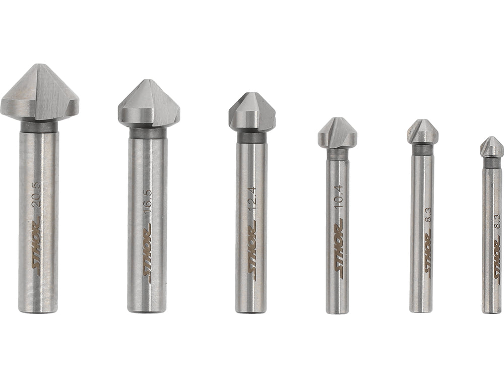 Kūginių grąžtų/frezų rinkinys | HSS 4241 | 6.3 - 20.5 mm | 6 vnt (22710)