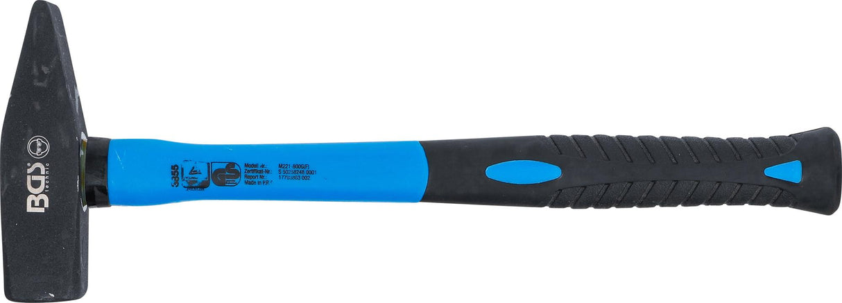 Plaktukas | stiklo pluošto rankena | DIN 1041 | 800 g (3855)