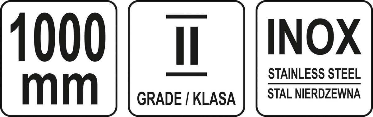 Liniuotė plieninė | lanksti | nerūdijantis plienas | 1 m (YT-70724)