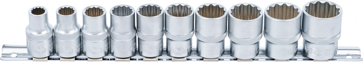 Colinių galvučių rinkinys 12 kampų | 12,5 mm (1/2") | 3/8" - 15/16"| 10 vnt. (9114)